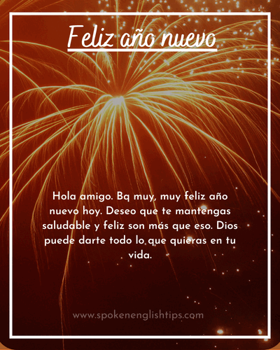 Happy New Year in Spanish